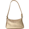 Natalie Small. Rose gold leather evening bag