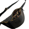 Alexia M. Black leather belt bag