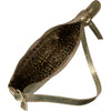 Natalie Small. Gold croco-print leather evening bag