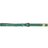 Turquoise and gold calf-hair leather thin belt