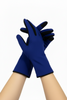 Royal blue chic gloves with black details