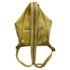 Niovi small. Yellow and gold leather backpack