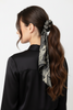 Animal print hair elastic with scarf