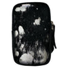 Black and silver vintage calf-hair mobile leather case