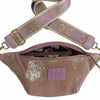 Lilac mermaid leather belt bag