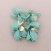 TURQUOISE OVERSIZED FLORAL EARRINGS