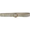Carouzou off-white and gold calf-hair leather belt