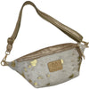 XL ICE WHITE AND GOLD ART LIMITED EDITION BELT BAG