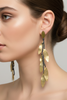 GREY ANCIENT GREEK LEAVES EARRINGS