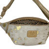 XL ICE WHITE AND GOLD ART LIMITED EDITION BELT BAG