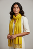Yellow soft scarf