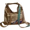 XL Alice. Gold shoulder bag and backpack with pocket