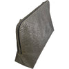 Box XL. Silver leather messenger bag