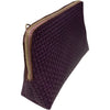 Box XL. Purple woven-print leather messenger bag