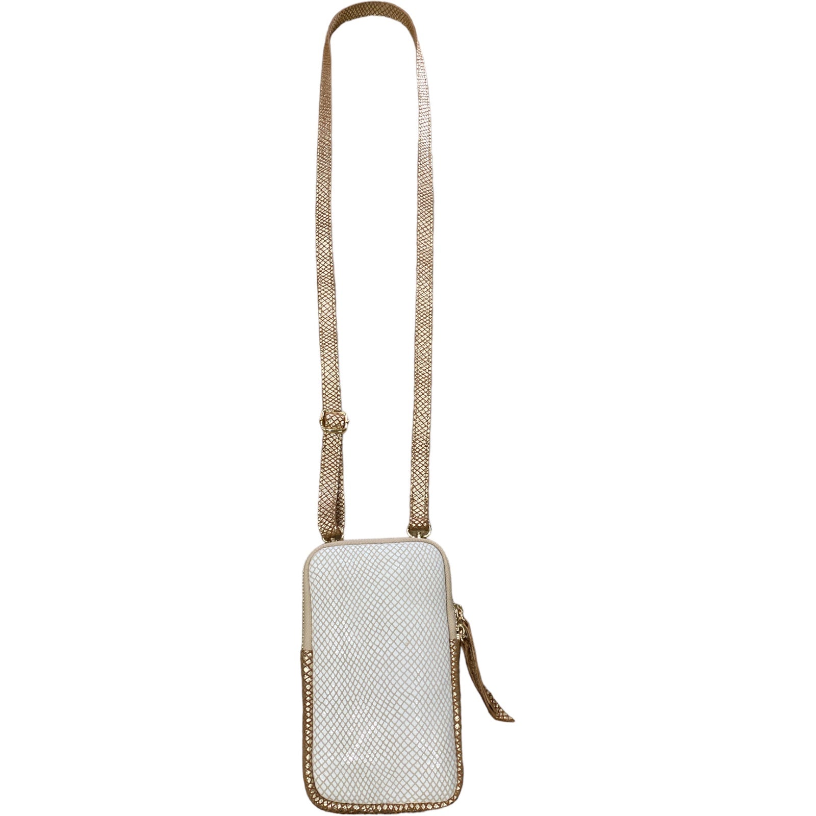 White mermaid and gold mobile leather case