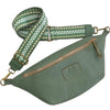 XL mint leather belt bag