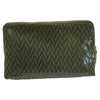 Box XL. Green geometric leather messenger bag