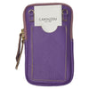 Purple mobile leather case
