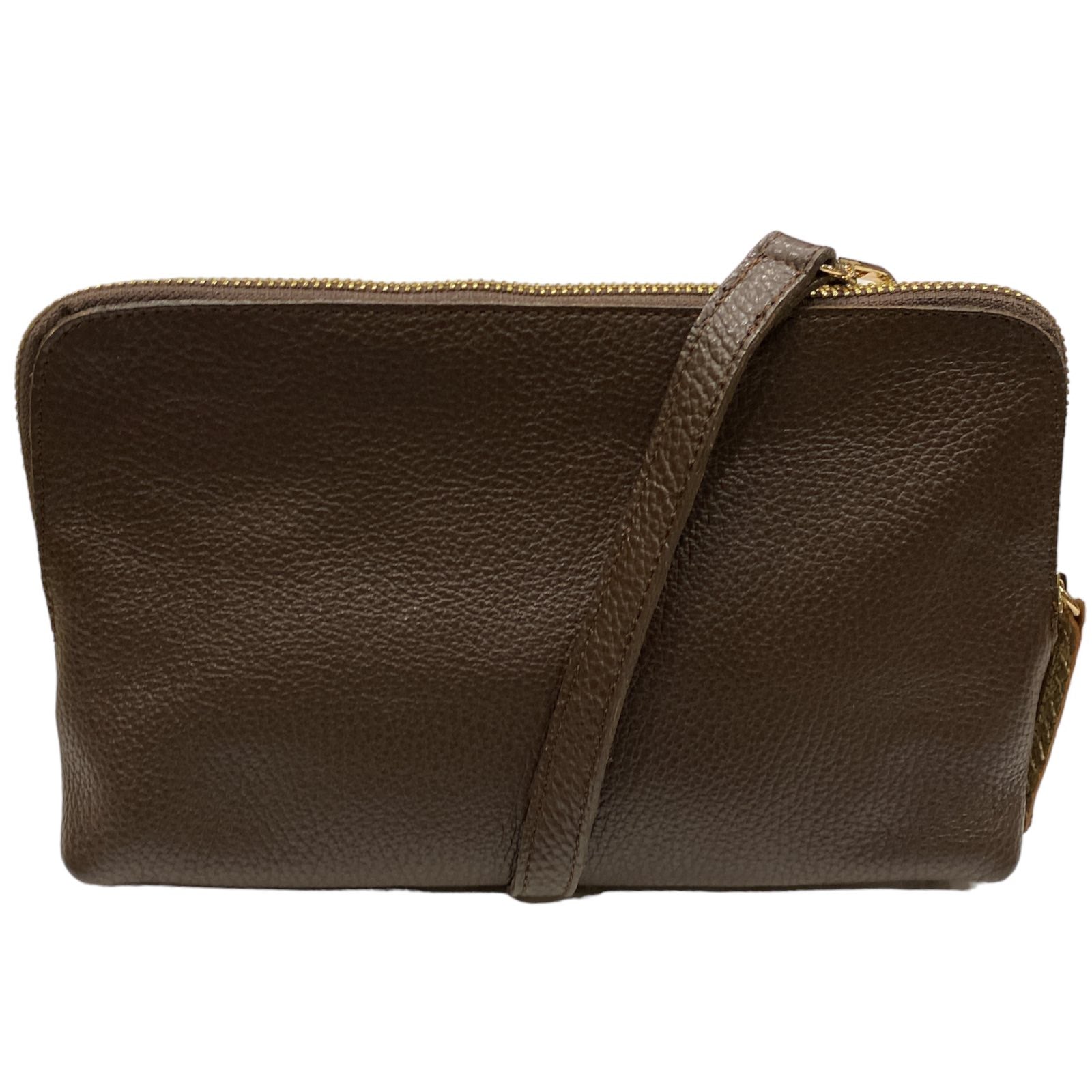 Box XL. Brown leather messenger bag