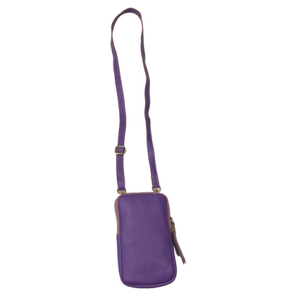 Purple mobile leather case