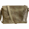 Trilogia M. Vanilla and gold multispace messenger bag