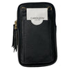 Black chic mobile leather case