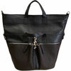 Maria. Black leather multi bag