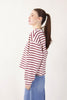 COLLEGE CHIC STRIPES TOP