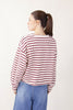 COLLEGE CHIC STRIPES TOP