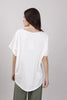 White over t-shirt with lace pocket