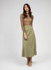 OLIVE GREEN CHIC LACE TOP