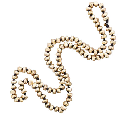 BLACK GOLD SFYRILATO KNOTS LONG NECKLACE