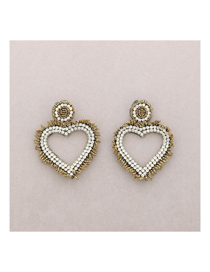 HEART CRYSTAL EARRINGS