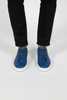 Blue lifestyle anatomic leather sneakers