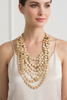 GOLD MATTE ASYMMETRIC NECKLACE