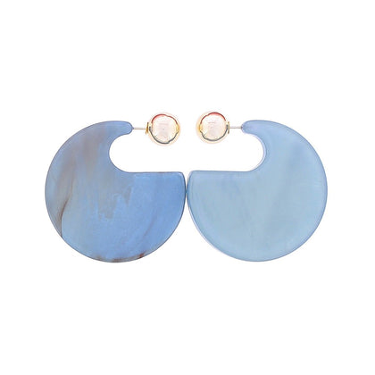 RESIN HOOP EARRINGS