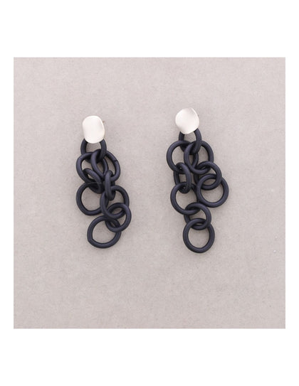 ART RUBBER CHAIN EARRINGS