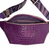 XXL.MAGENTA 3D LEATHER BELT BAG