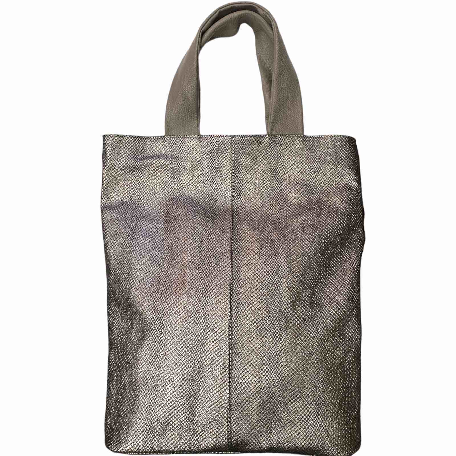 JOANNA. ART GREY LEO-PRINT LEATHER 1 AND ONLY BAG