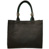 FELICE. BLACK AND WHITE ART LEATHER ART TOTE
