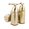 GOLD CONFLY HIGH HEELS