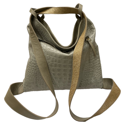 ALICE L. GREY 3D LEATHER WITH GOLD DETAILS BACKPACK