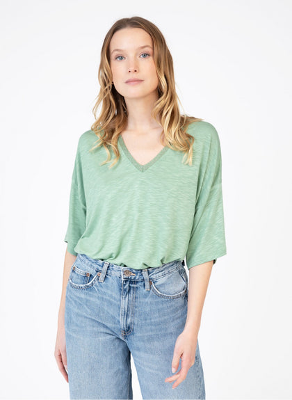 CACTUS GREEN CHIC V TOP