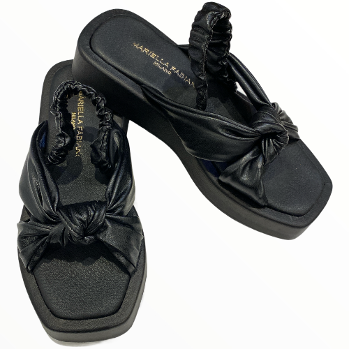 Anatomic black luxury sandals