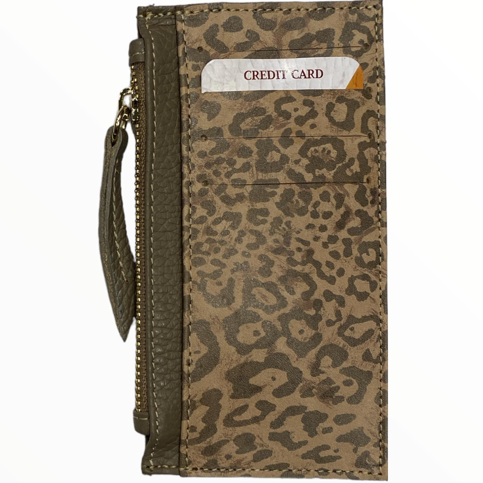 Carouzou leather flat unisex wallet