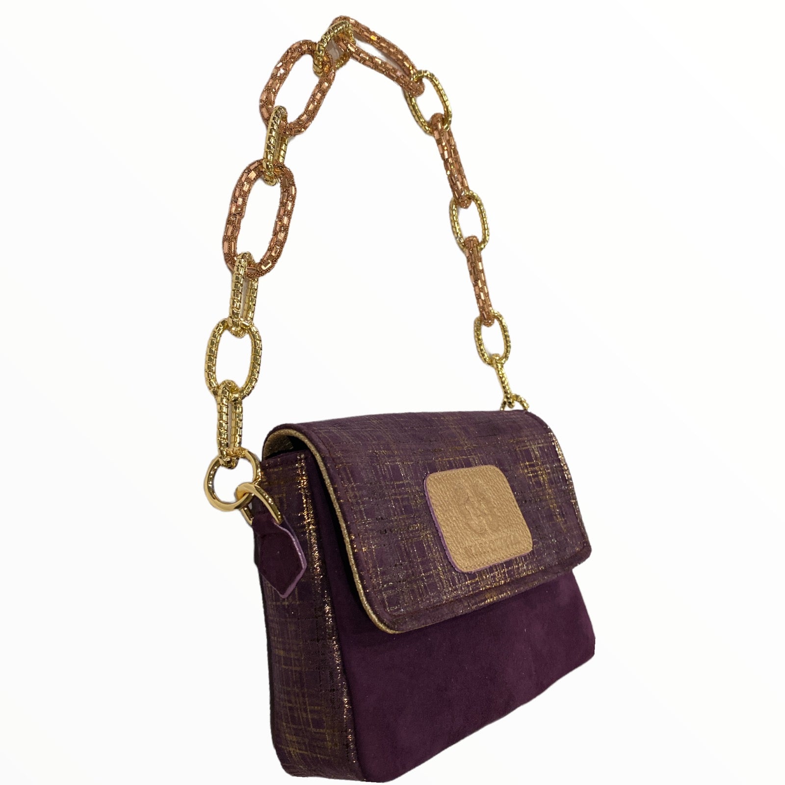 Mandy mini. Deap purple leather limited edition bag