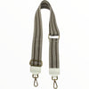 Taupe adjustable strap with leather details