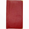 Red leather travel wallet