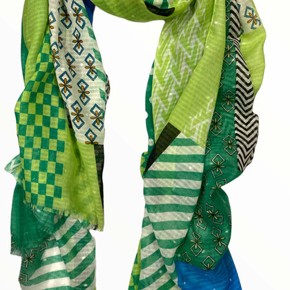 Green fashion scarf