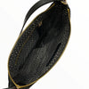 Natalie L. Black quilted leather evening bag